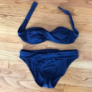J Crew Navy Blue Bikini